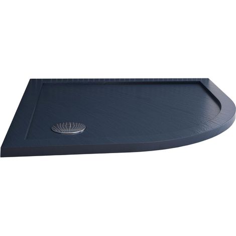 Piatto Doccia Semicircolare 90x90 cm in Acrilico Fosterberg Floret 4 Antracite (1/5)