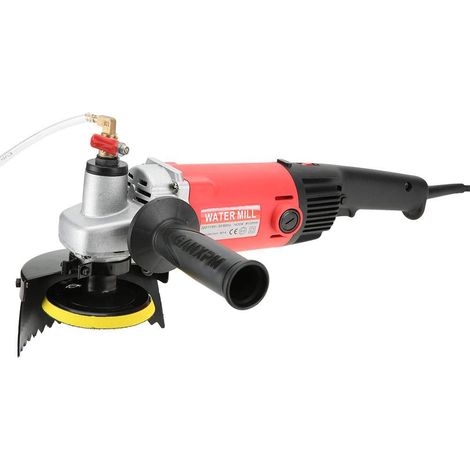 Machine à Polir, Polisseuse Rectifieuse Excentrique 2500-6300 trs/minn Kit de Polisseur Humide Meuleuse d'Angle à la Main 220V 1400W(EU) (1/5)
