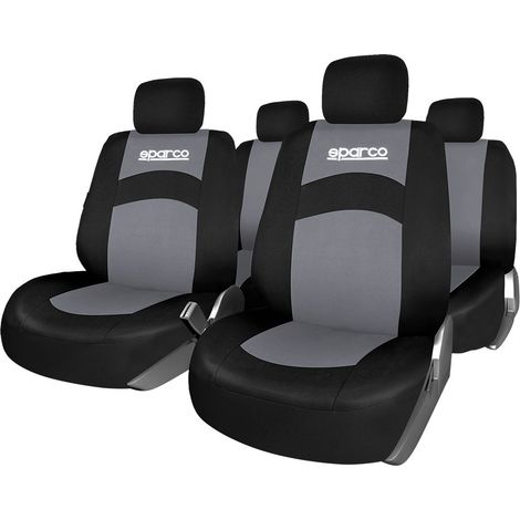SPARCO - Housse de siège noir / gris jeu complet - 931695 - Ce produit de marque Synchro est neuf. (1/3)