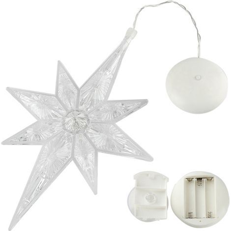 Batteriebetriebene Lichterkette für Weihnachtsfenster, warmes Licht, einfache Installation und geringer Stromverbrauch, wiederverwendbar, zum Aufhängen (1/5)