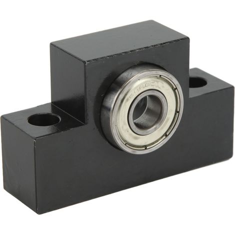 Support de vis à billes EF12 avec roulement, bloc de montage de vis à billes en acier à haute teneur en carbone pour tour/fraiseuse CNC (1/5)