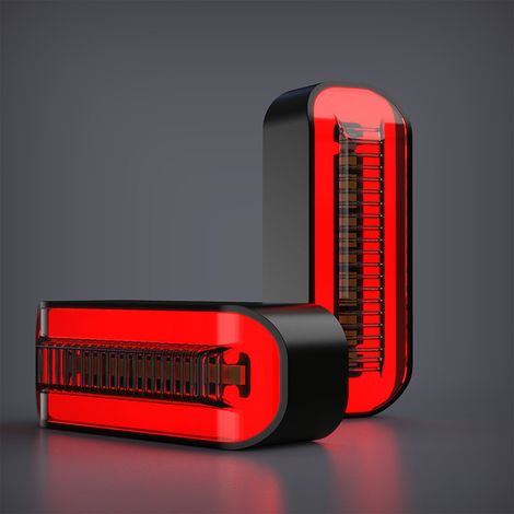 2 feux clignotants LED 12V moto, indicateurs dynamiques universels pour customisation (1/5)