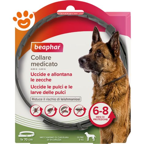 Beaphar Dog Collare Medicato (8Kg) - Confezione 1 Pezzo - Antiparassitari CANE