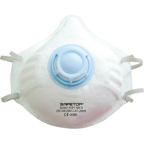 Mascarilla preformada con válvula FFP1 NR D SAFETOP