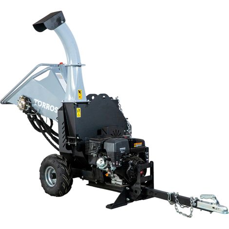 Torros – Broyeur de végétaux thermique 15CV 420cc – Capacité de coupe 120mm – Démarrage électrique – Rouleau hydraulique – HDK125H