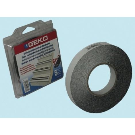 STRISCIA ANTISCIVOLO AUTOADESIVA NASTRO MM 19 X CM 61 PRETAGLIATA DA PZ 5 10629 (1/2)