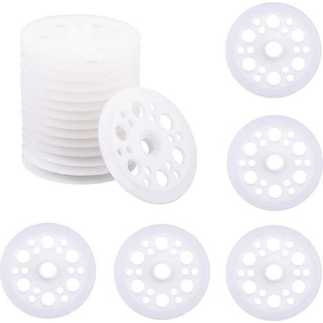 100 Plastic Washers, 45mm, Polypropylene and Foam Washers for Fixing and Supporting Insulation Panels