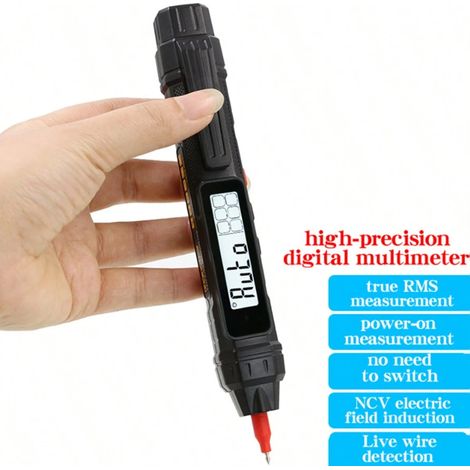 HYTAIS TS20A Multimètre de type stylo Testeur de tension Détection de rupture de fil multifonction Électricien numérique Stylo de test d'induction spécial (1/5)