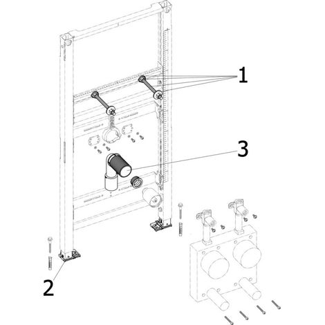 VIEGA 776268 Élément de lavabo Prevista Dry (1/5)