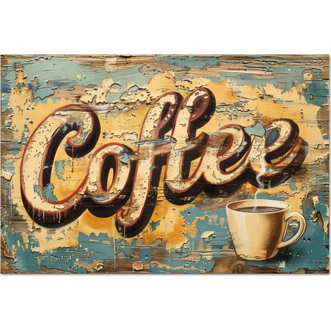 CRÉDENCE DE CUISINE Café - Vintage - Marron - Tasse 80x55 (1/5)