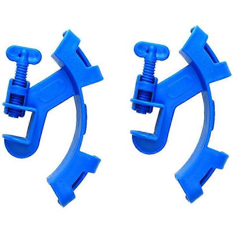 Supports de tubes d'air pour aquarium, pinces pour tubes d'eau, accessoires pour aquarium, bleu, 12 x 1,3 x 1,3 cm, filtres à eau, lot de 2 (1/5)