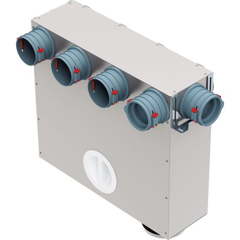 Helios FRS-MVK 4 und 1-75/125 FlexPipe Multi-Verteilerkasten 5 Einzelstutzen rund DN 75, 2x Anschluss-DN 125 (1/3)