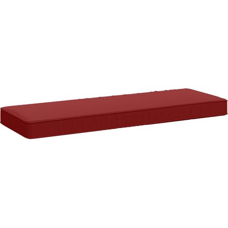 1-Piece Bench Cushion VUGHT 100% Polyester Wine Red vidaXL (1/5)
