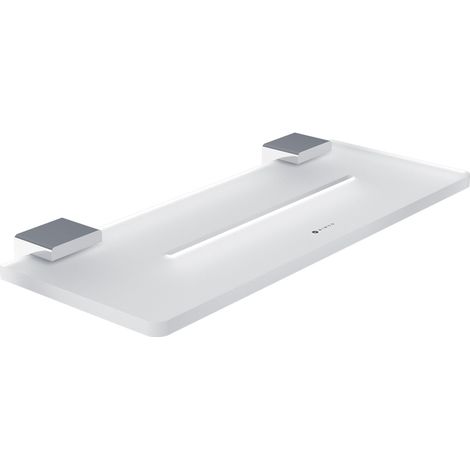 Nimco Kibo étagère de salle de bain avec trous, chrome, 30 cm Ki X430-26 (1/3)