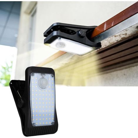 Solar-Außenleuchte mit Bewegungsmelder, 250 mAh – Solar-LED-Wand-/Klemmleuchte für Garten, Terrasse und Einfahrt (1/5)