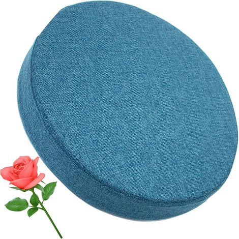Coussin rond pour chaise/tabouret 13/15/17/19 pouces, coussin en mousse, antidérapant, doux et confortable, coussin rond de bureau, lavable (A17, 17x2in) (1/5)