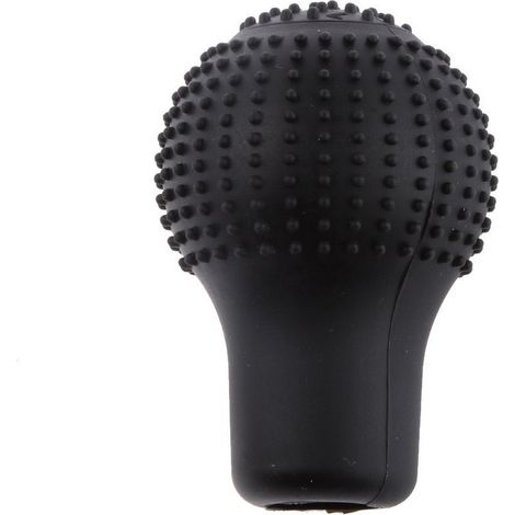 TRADE SHOP - Copripomello In Silicone Copri Pomello Leva Cambio Protezione Universale Nero - (1/2)