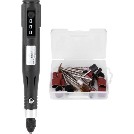 Mini perceuse-meuleuse électrique portable, petite machine de polissage 5000-15000 tr/min 5V 2A (1/5)