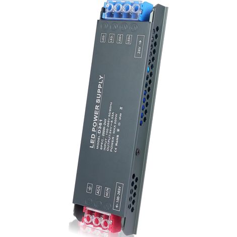 Transformateur LED 220V 12V, 200W Driver LED Tension Constante 220V AC à 12V DC Convertisseur, Ultra Mince Transformateur, d'alimentation Basse Tension LED de Tension Constante pour Bandes