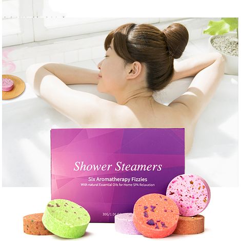 Shower Steamer - 18 Pièces Tablets Aromathérapie pour Douche - Huiles Essentielles Naturelles - Cadeau Bien-Être pour Femme - Format Voyage (1/5)