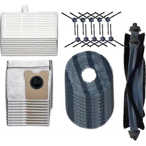 Ersatzteile für den Eufy Omni C20 Staubsauger: Hauptbürste, Seitenbürste, Staubbeutel, HEPA-Filter, Reinigungstücher (1/5)