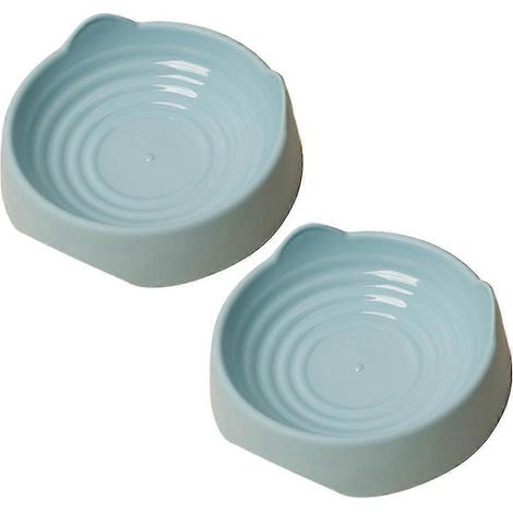 2 comederos para gatos, comederos antideslizantes para gatos, plato poco profundo para gatos, para alimentar a los gatos. (1/5)