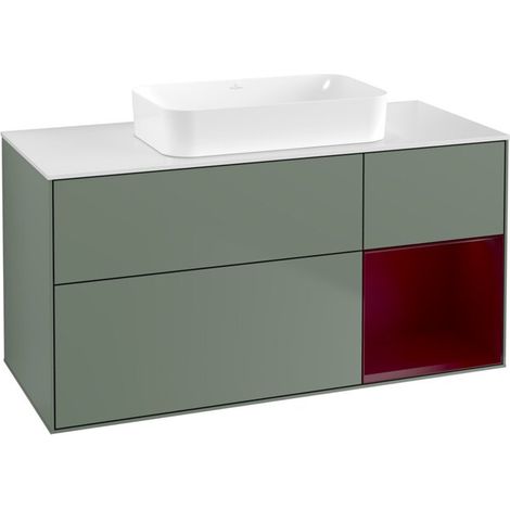 Villeroy & Boch F711HBGM Meuble sous-lavabo Finion F71 (1/2)