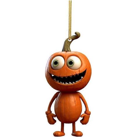 Décoration suspendue DIY pour Halloween, ornement citrouille homme pendaison, cadeau déco maison 10 pièces. (1/4)