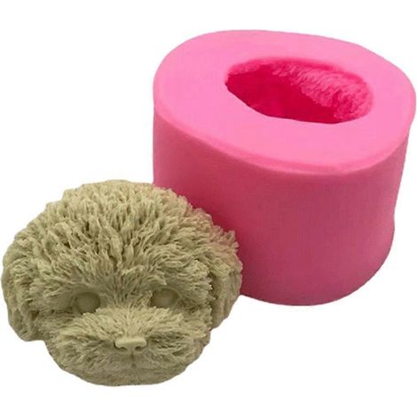 Moule à gâteau 3D en silicone alimentaire pour forme de chien de Pâques, idéal pour décorer des biscuits et autres cadeaux. (1/4)