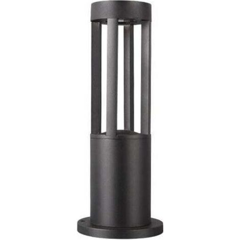 Outdoor lighting, pedestal lamp with motion detector, bollard light for garden and terrace, black aluminum, IP65, H 40 cm, E27 (1/4)