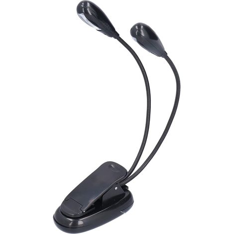 Cocoarm Lampe de Lecture LED avec Pince et Double Pôle, 4 Perles (1/5)