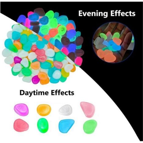 Pierres Lumineuses - 300 Pièces - Multicolores - Fluorescentes - Pour Aquarium (1/4)