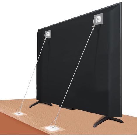 6 Pièces Sangles Anti-Basculement pour TV et Meubles,Sécurité pour Téléviseur Réglable,sans Perçage, Sangles de Meuble, Ancrages de Meubles pour Enfants, écrans Plats, Fixation au Mur, Armoire (1/5)