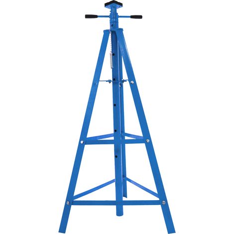 Bituxx Achsständer 2T Spindel Unterstellbock Stützbock Auto Bock Jack Stand Aufbocken Stützen KFZ höhenverstellbar Blau