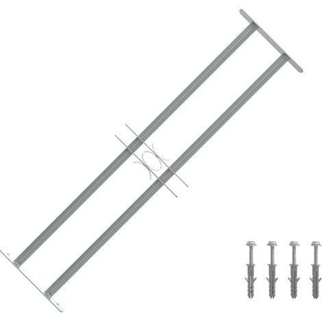 Grille réglable de sécurité de fenêtres et 2 barres 700-1050 mm (1/4)