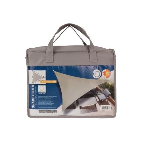 Vordach Segel Dreiecksform Farbe: Sand 3,6x3,6x3,6m Ambiente