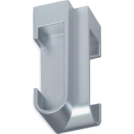 Support de plafond incliné pour tringle ovale – Aluminium chrome mat – Fixation angle pour placard – Tube et support de penderie – Mengual