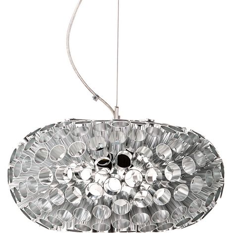 Lampadario in metallo cromato cm Ø.38 x H.20