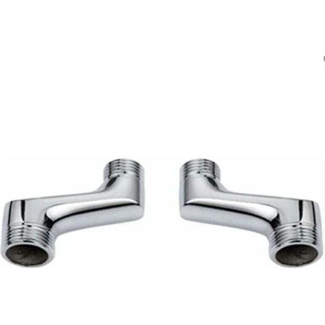 Raccord Contre Coudé Douche, XU,Raccord Laiton Coudé RéDucteur,Bras Pivotant RéGlable,Raccord Mural Contre Coudé,Raccord Excentré 1/2 3/4,Chrome - KZQ