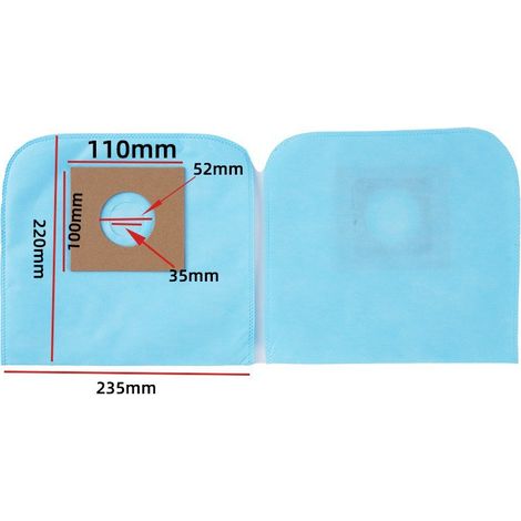 Disposable dust filter bags, garbage bags, SMS material, accessories for household vacuum cleaners, non-woven fabric (1/4)