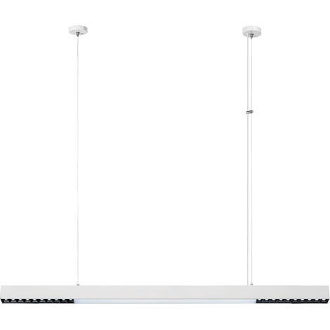 Suspension/plafonnier linéaire blanc moderne 120 cm LED couleur variable 47 W CALI Light Prestige (1/5)