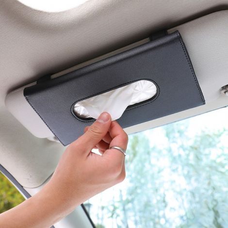 Pare-soleil de voiture pour protection solaire, noir, pare-soleil pour siège auto, toit ouvrant en cuir, intérieur de voiture (1/4)