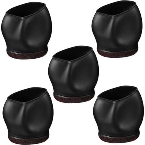 Lot de 5 housses de roulettes pour chaise de bureau - Patins de protection pour accoudoirs (1/5)