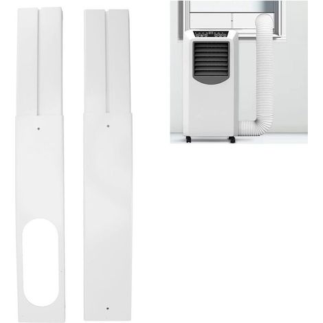 Kit Calfeutrage Climatiseur, Calfeutrage Fenetre Climatiseur Mobile, pour Climatiseurs et Séchoirs Mobiles, pour Fenêtres à Battants, Lucarnes, Facile à Installer, Longueur réglable 43 (1/4)