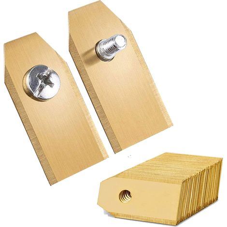 Sollbry 30 Lames de rechange pour Husqvarna/Automower/Gardena/Yardforce robot tondeuse, Lames de Couteau en Titane - Lames de Rechange(0,75 mm)-Accessoire de rechange - Avec vis (1/5)
