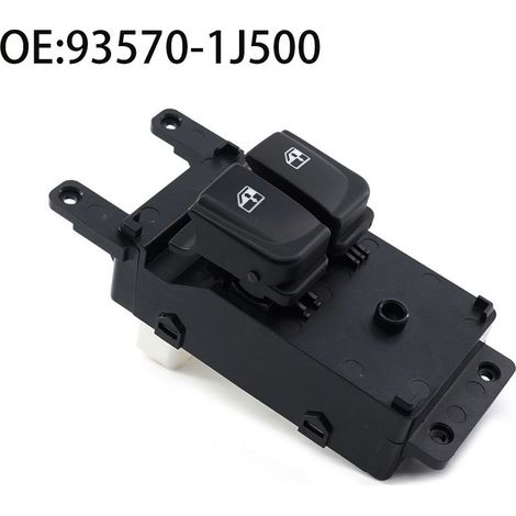 93570-1J500 Einzelschalter für elektrische Fensterheber, passend für Hyundai i20 Modelle von 2007 bis 2015, steuert das Heben und Senken eines einzelnen elektrischen Fensterhebers an einer Tür. (1/4)