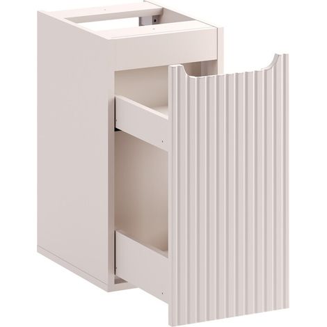 Meuble bas de salle de bain suspendue avec système cargo NOVA cachemire 30 x 57 cm (1/5)