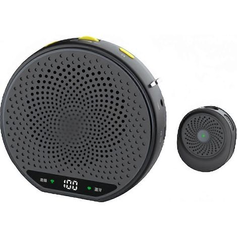 Kabelloser Lautsprecher „Little Bee“, Magnetknopf, Bedienungsanleitung, leistungsstarker Anstecklautsprecher für Einkaufszentren, 2,4-GHz-Bluetooth, Schwarz (1/5)