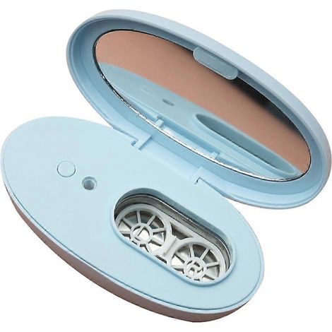 Ultraschallreiniger für Kontaktlinsenbehälter, Tränenreinigungsbehälter, blau (1/5)