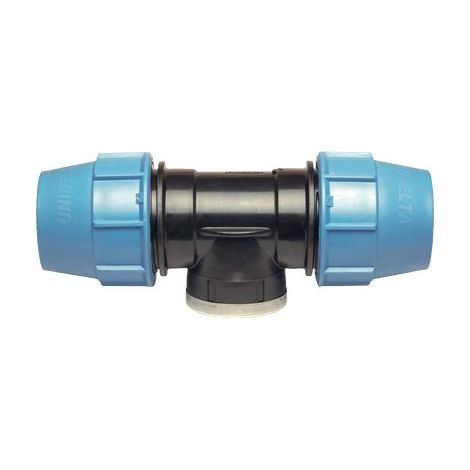 TEE A COMPRESSIONE FILETTO FEMMINA PN16 UNIDELTA - MM 50X11/2F